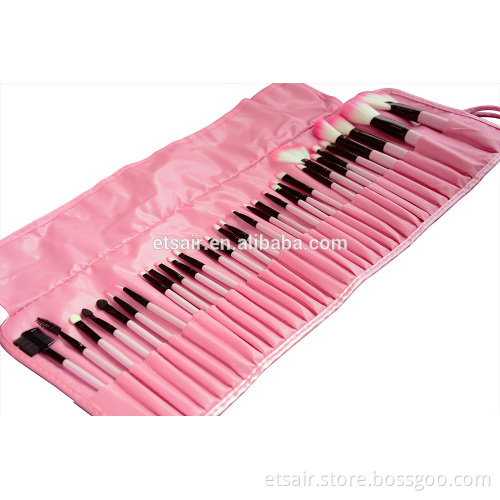 Beauty Facial 32 Pink Makeup Brush Use For Women &Lady